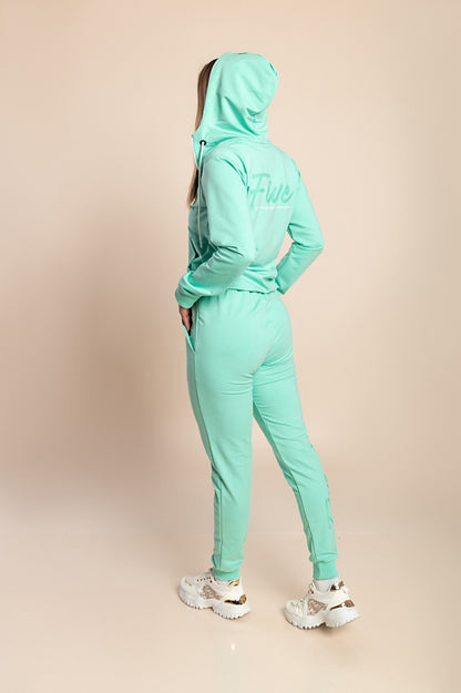 Tuta in cotone due pezzi, nera