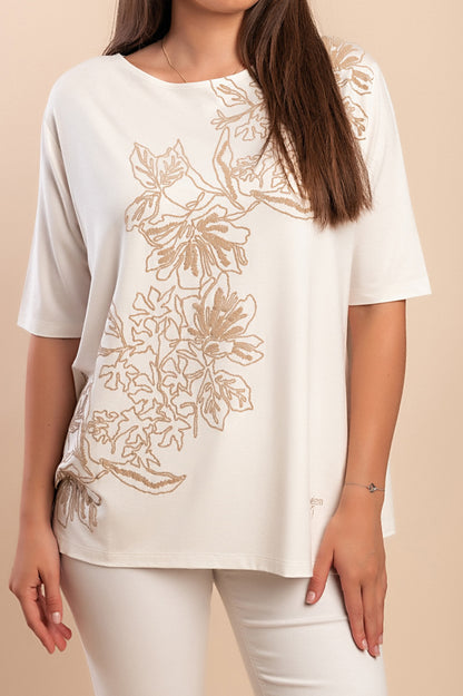 T-shirt stampata, bianca