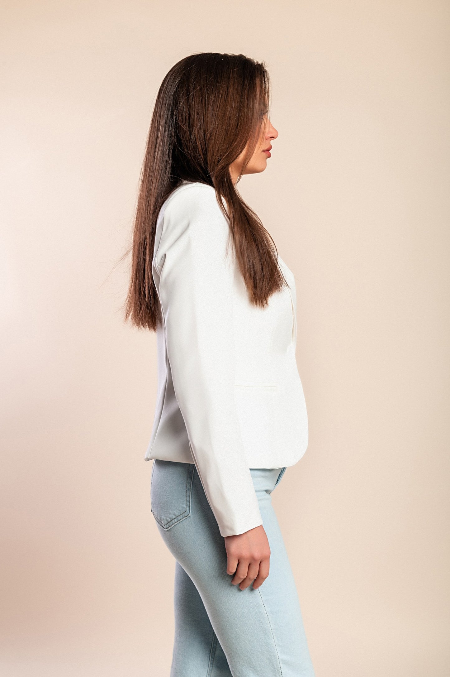 Blazer con scollo classico Softina, nero