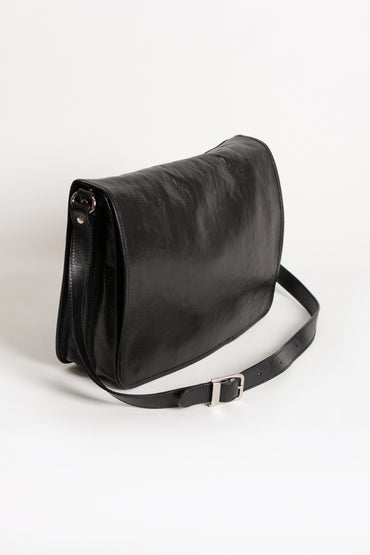 Borsa in vera pelle Silba, nera