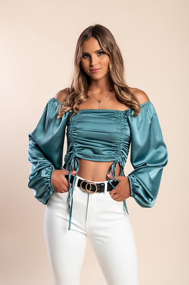Elegante Crop Top Livenza, Menta