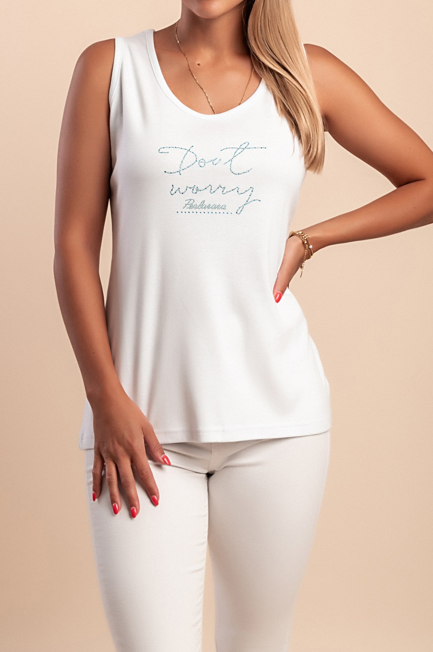 Set di tre top senza maniche, colori assortiti