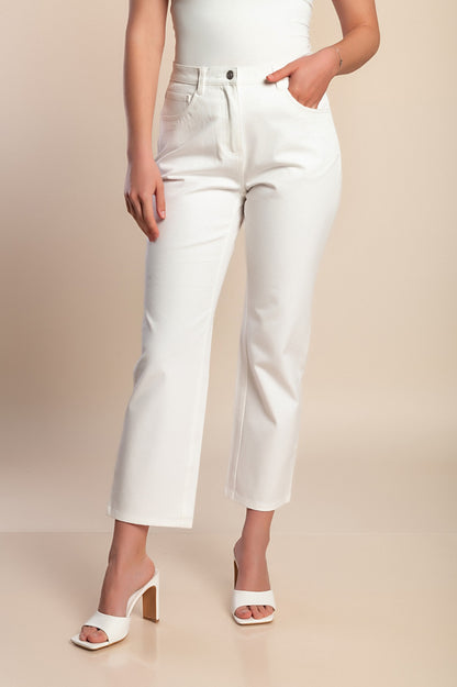 Pantaloni di cotone, bianchi