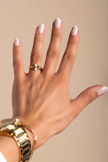 Anello elegante, ART2104, colore oro