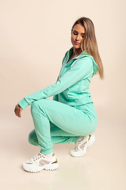 Tuta in cotone due pezzi, nera