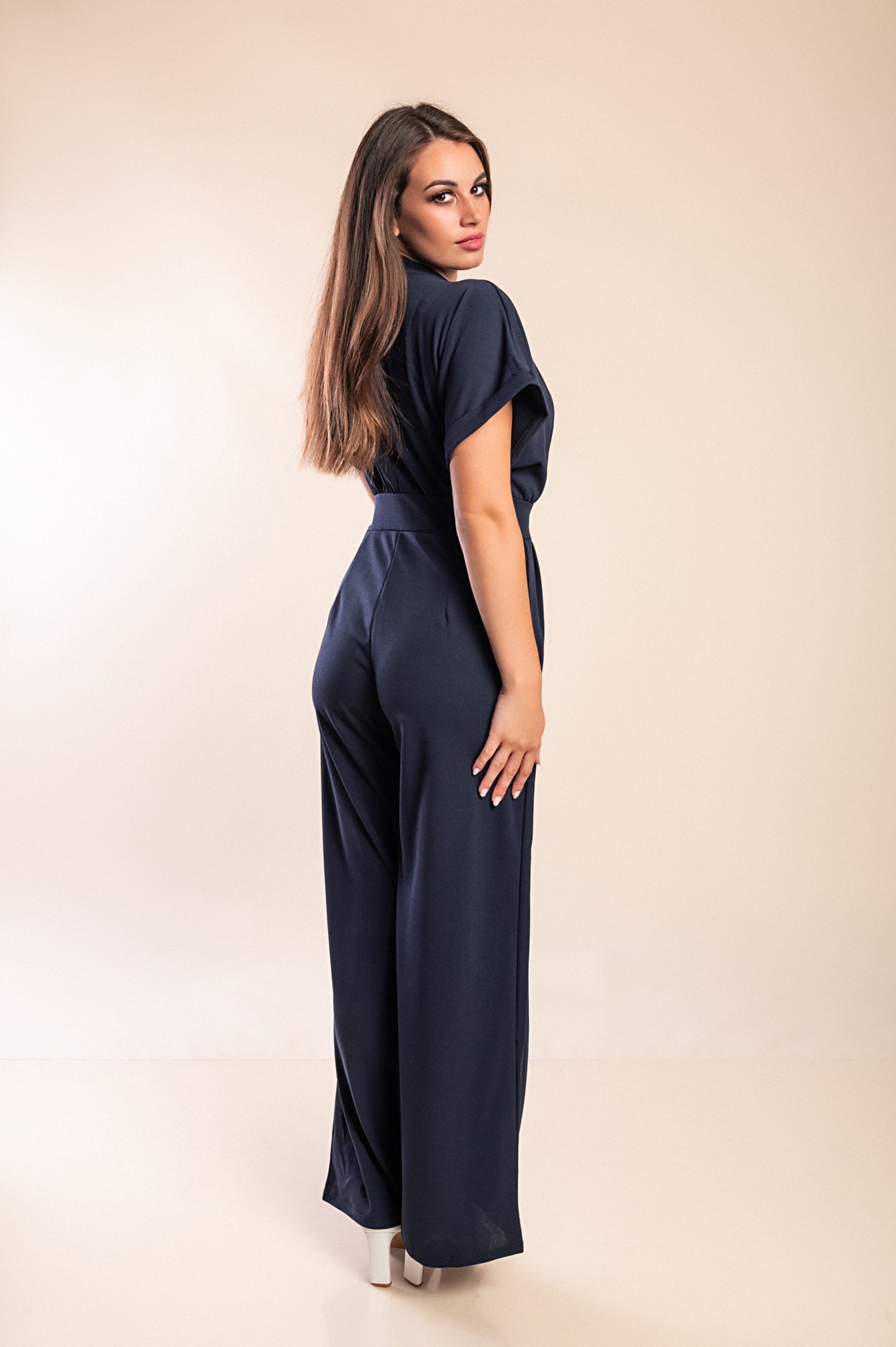 Tuta a maniche corte, blu scuro