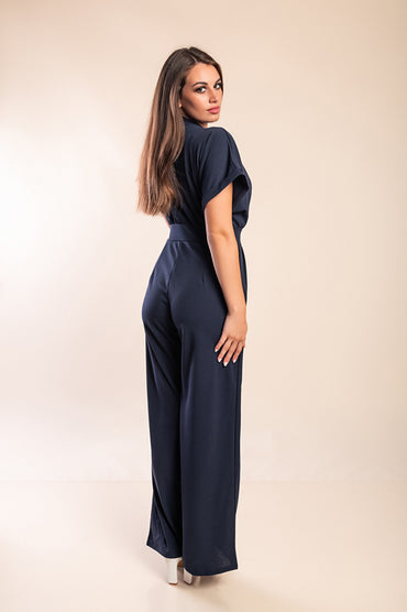 Tuta a maniche corte, blu scuro