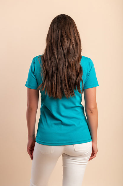 T-shirt in cotone con stampa, nera