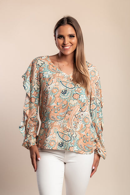 Camicetta stampata, albicocca