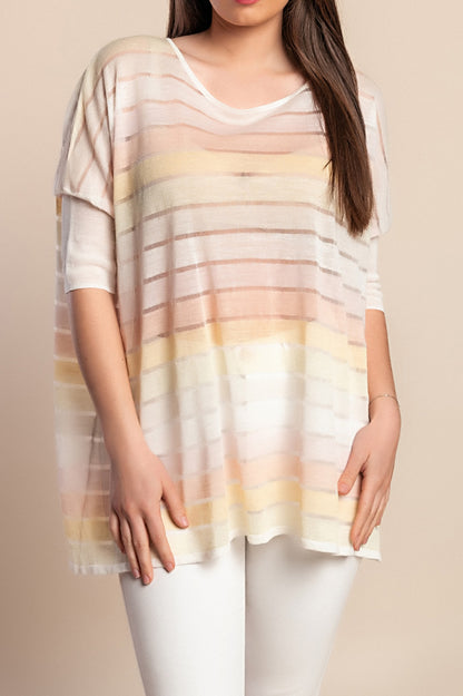 Top trasparente, crema