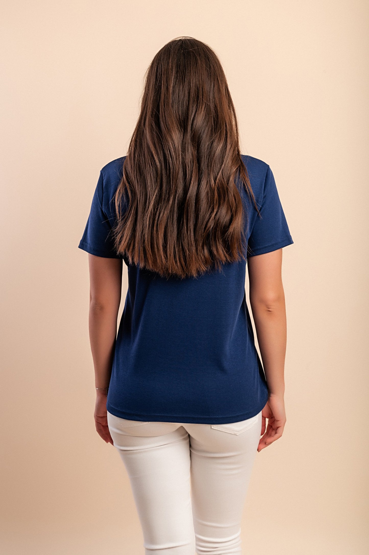 Maglietta in cotone, blu