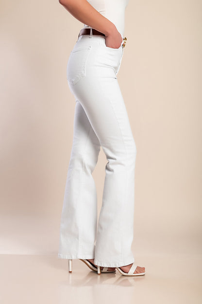 Jeans a zampa d'elefante, blu scuro