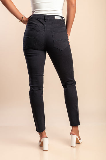 Jeans con dettaglio decorativo, blu scuro