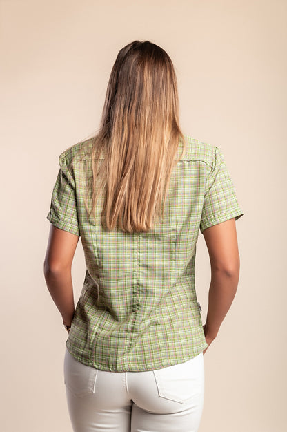Camicia a quadri, verde