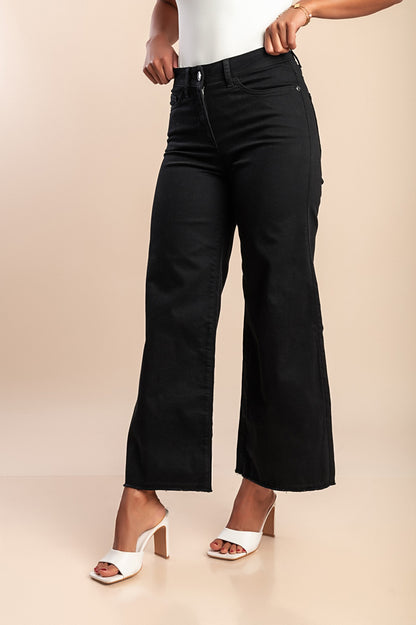 Jeans a zampa, neri