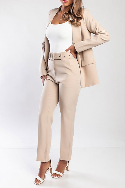 Completo blazer e pantaloni eleganti, 18438, nero