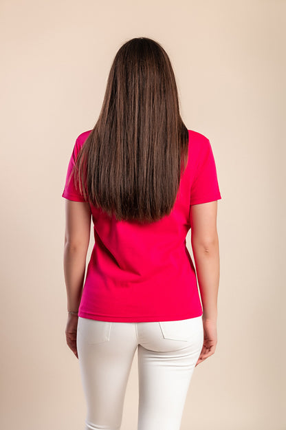 T-shirt stampata, rosa chiaro