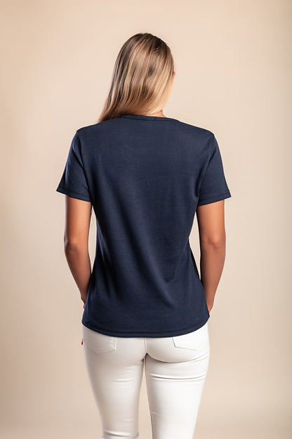 T-shirt in cotone con stampa, verde