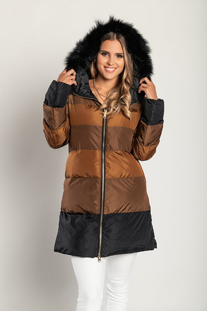 Giacca con cappuccio, 2258, beige