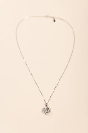 Collana con pendente, ACQUARIO, argento