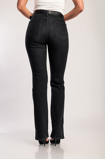 Jeans a zampa d'elefante, blu scuro