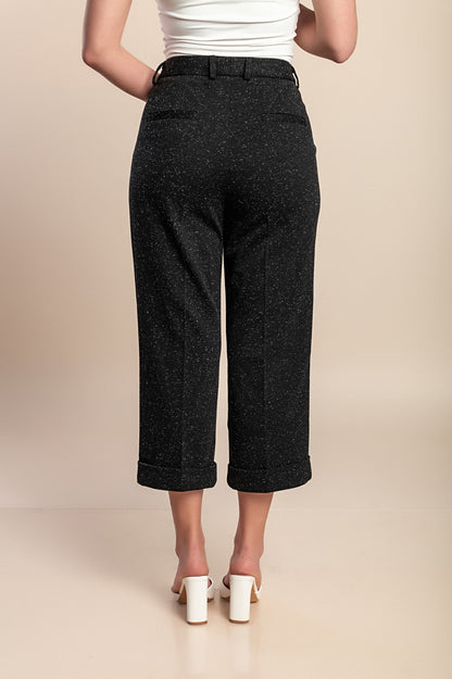 Pantaloni eleganti taglie forti, neri