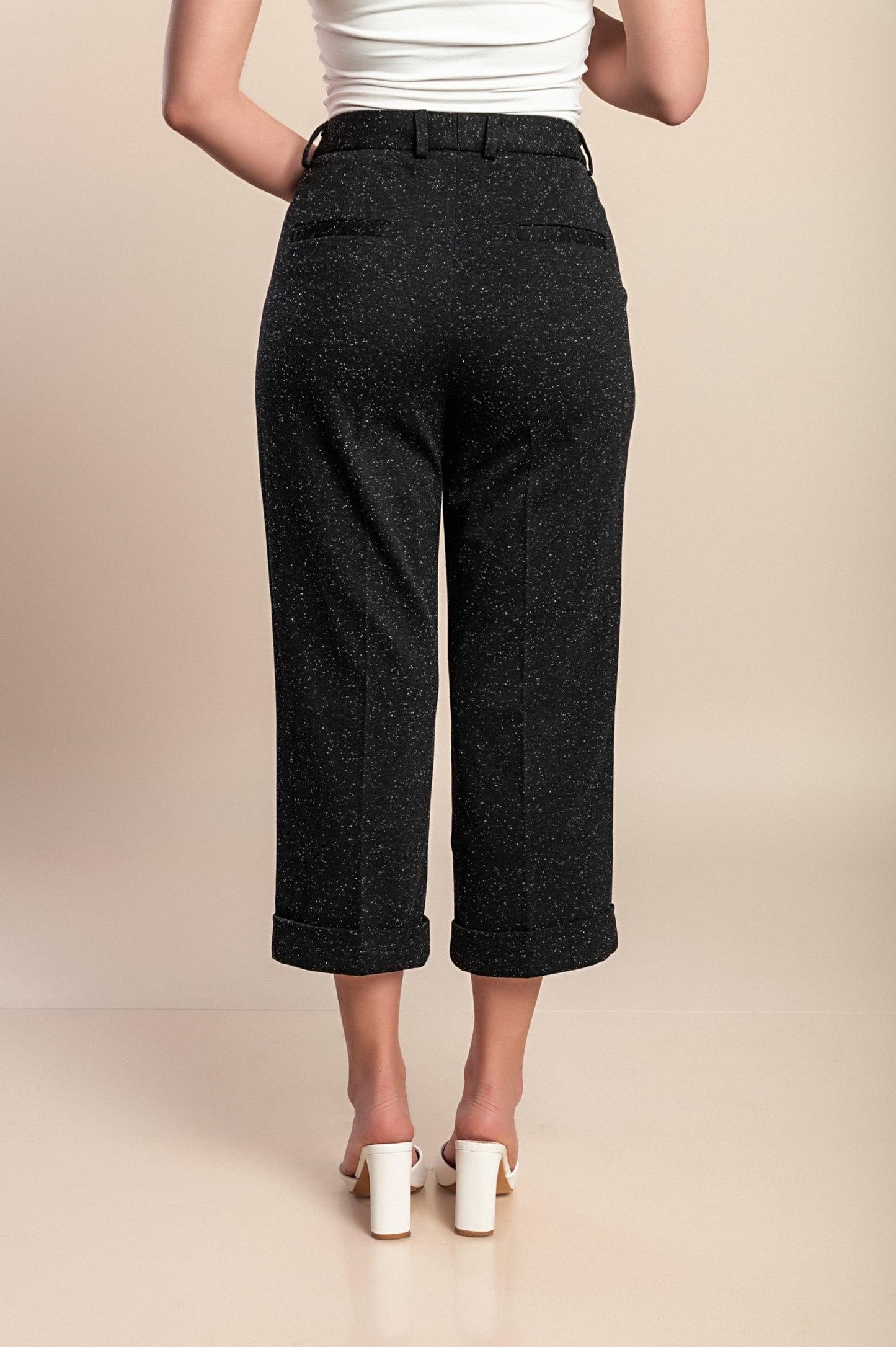 Pantaloni eleganti taglie forti, neri