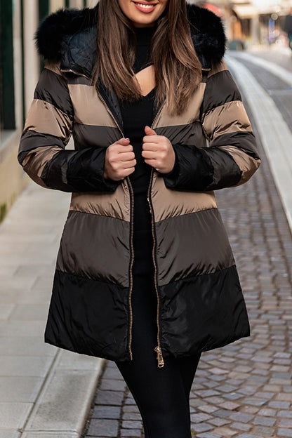Giacca con cappuccio, 2258, beige