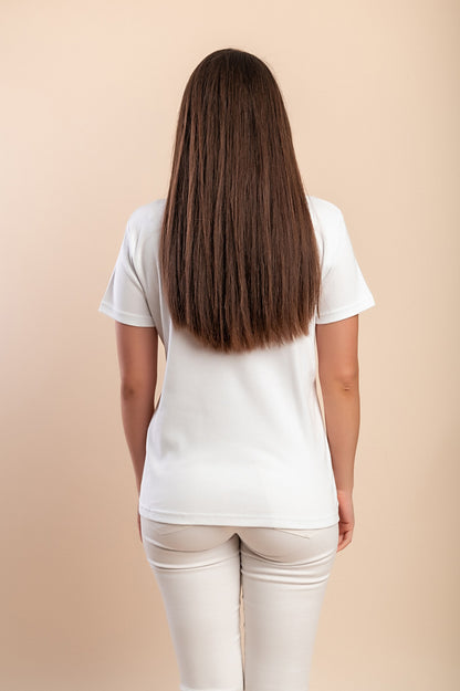 T-shirt in cotone con stampa, rosa