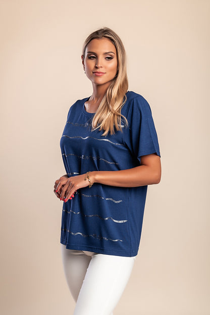 Maglietta con stampa, bianca