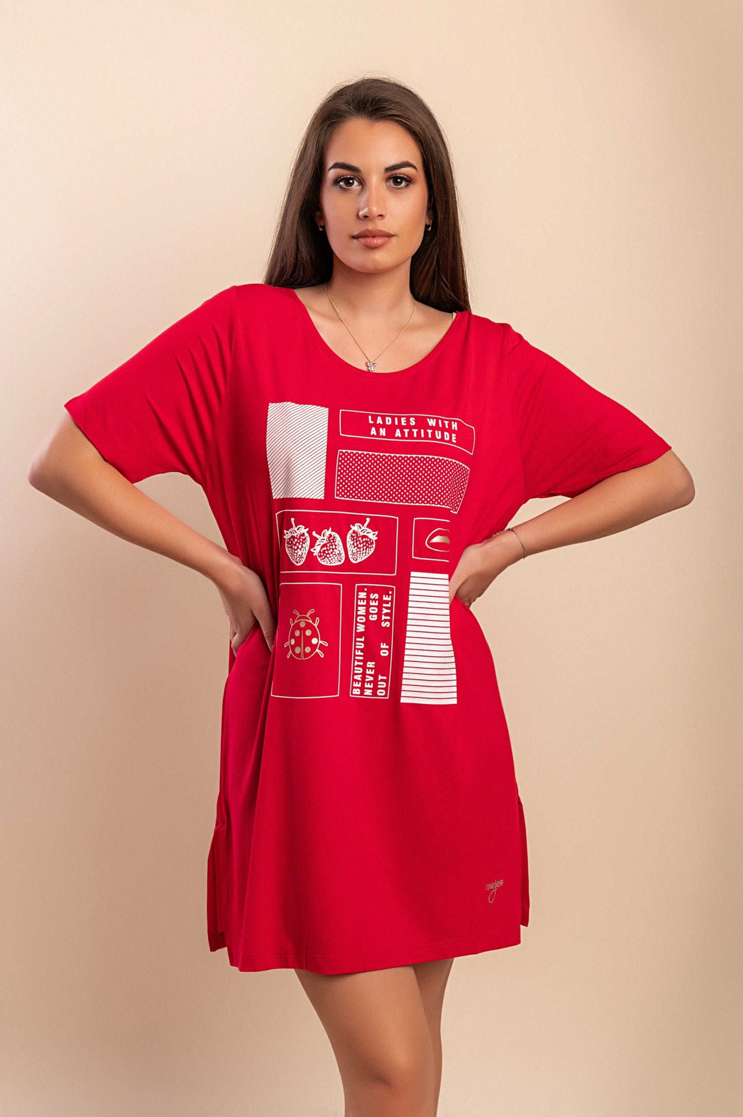 Tunica stampata, nera