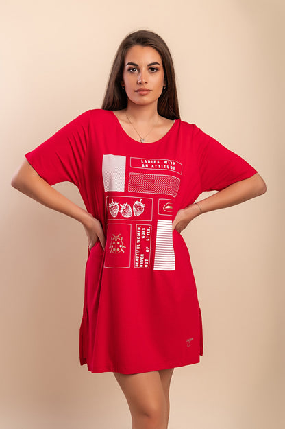 Tunica stampata, nera