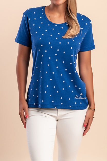 T-shirt in cotone con stampa, verde