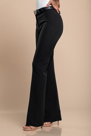 Pantaloni eleganti dal taglio dritto, neri