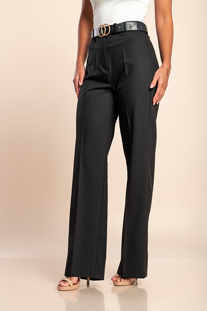 Pantaloni lunghi eleganti, colore nero