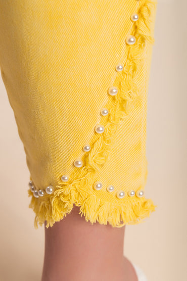 Pantaloni di cotone, gialli