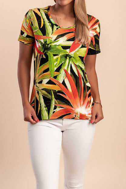 T-shirt stampata, blu