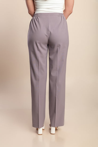 Pantaloni lunghi taglie forti, lilla