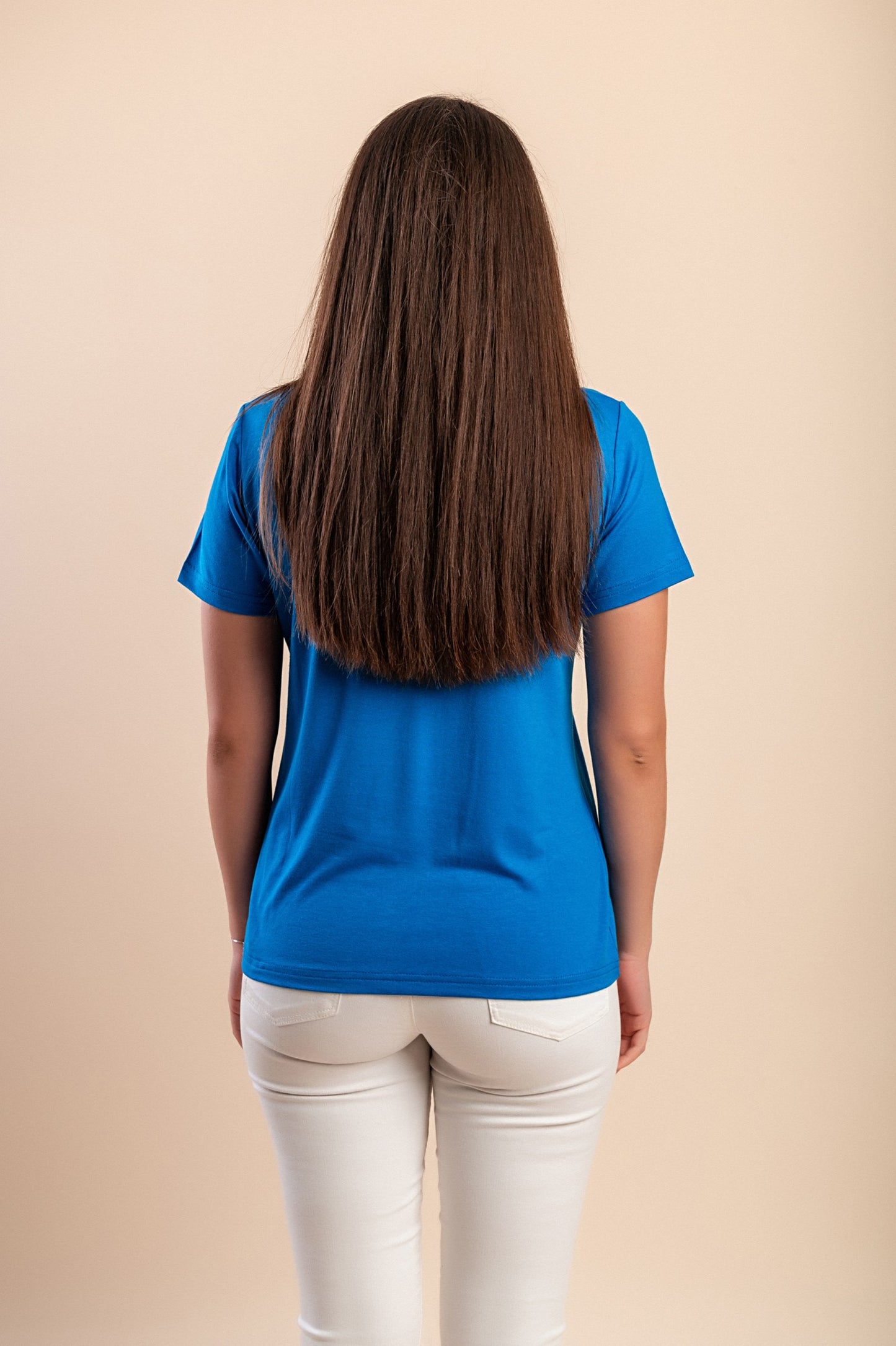 Maglietta con stampa, blu