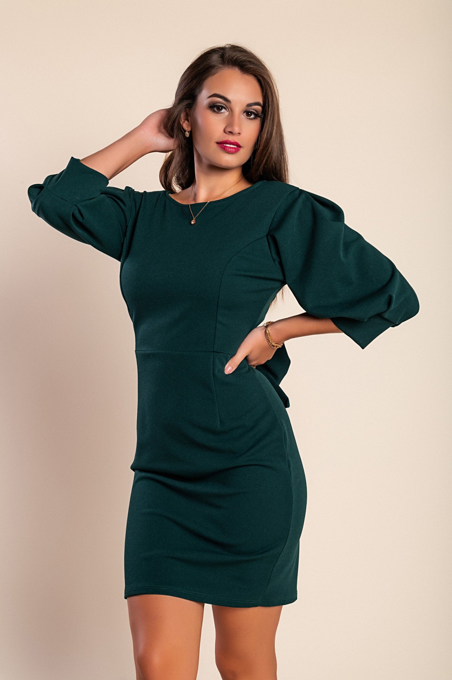 Mini abito elegante Varsavia, rosso