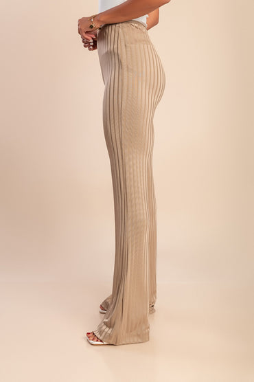 Pantaloni a vita alta, oro