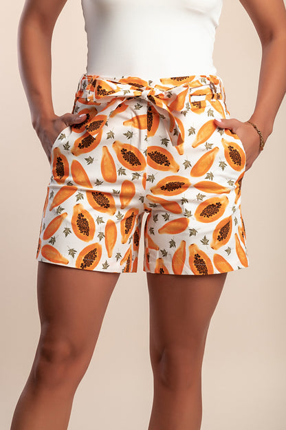 Pantaloncini stampati, arancioni