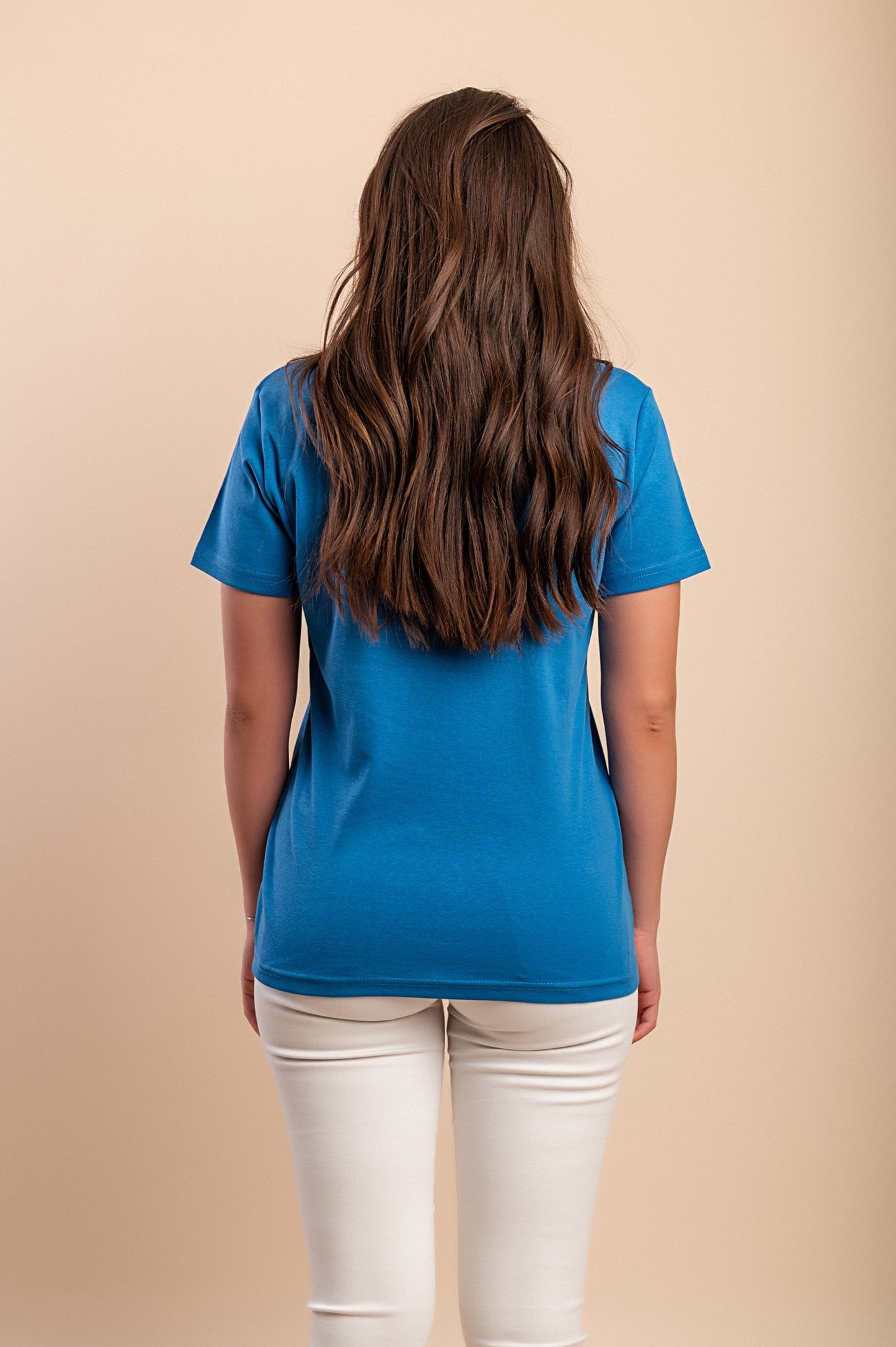 T-shirt stampata, blu
