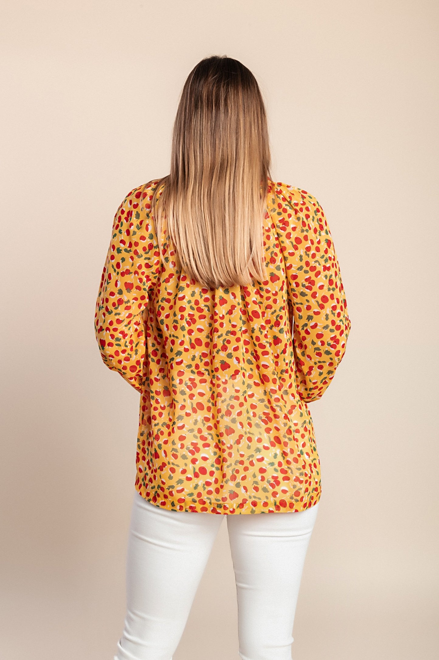 Camicetta a maniche lunghe, gialla