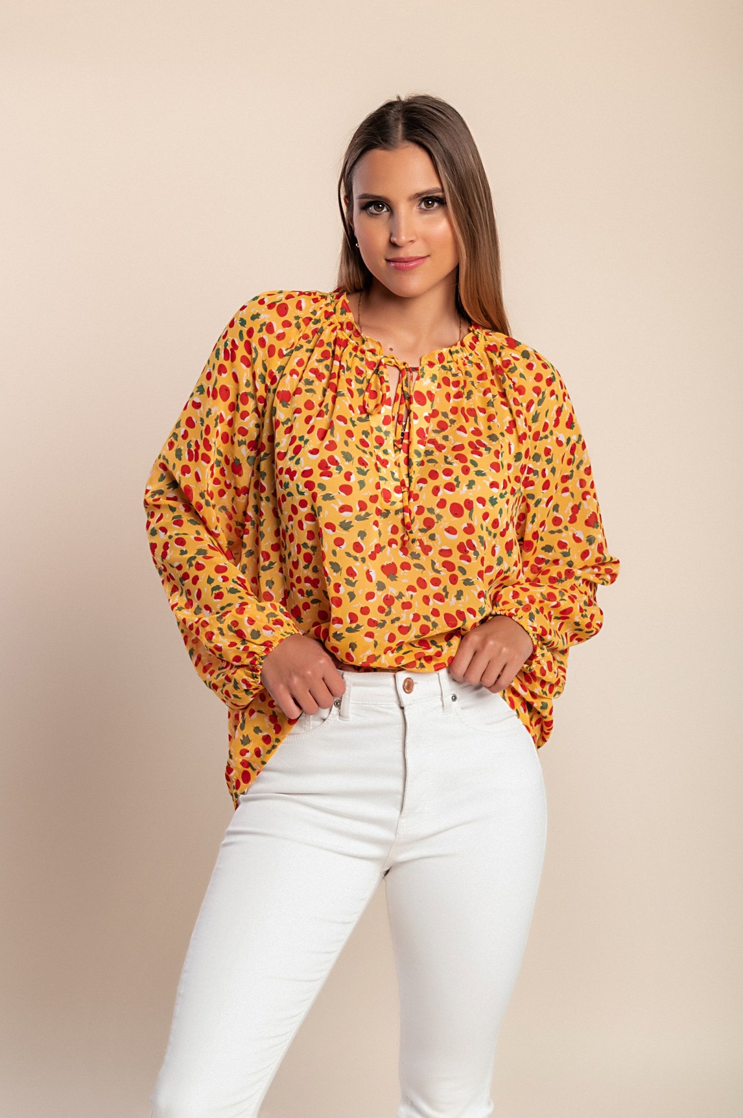 Camicetta a maniche lunghe, gialla