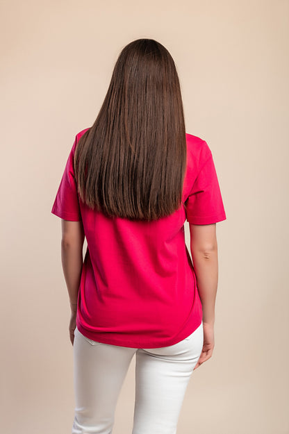 Maglietta taglie forti, rosa