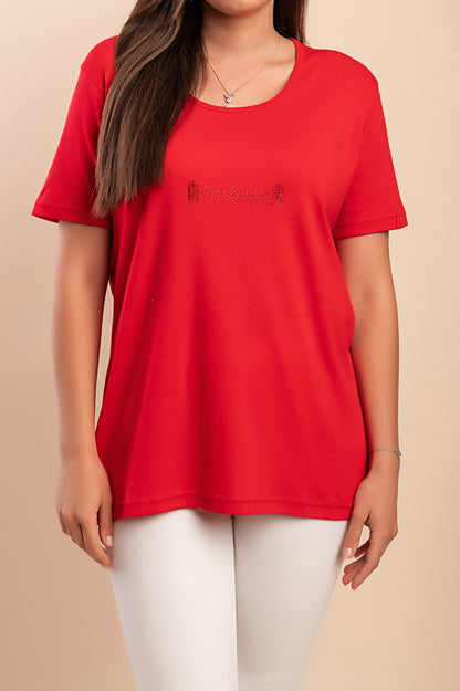 Maglietta in cotone, nera