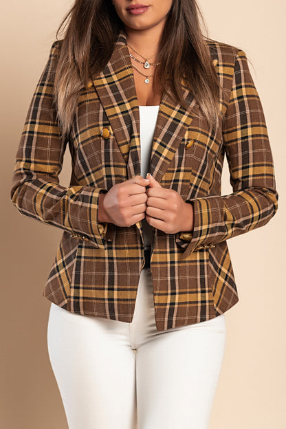 Blazer con collo classico Chiarana, senape