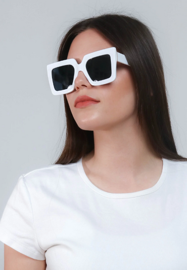 Occhiali da sole moda, ART2170, bianco