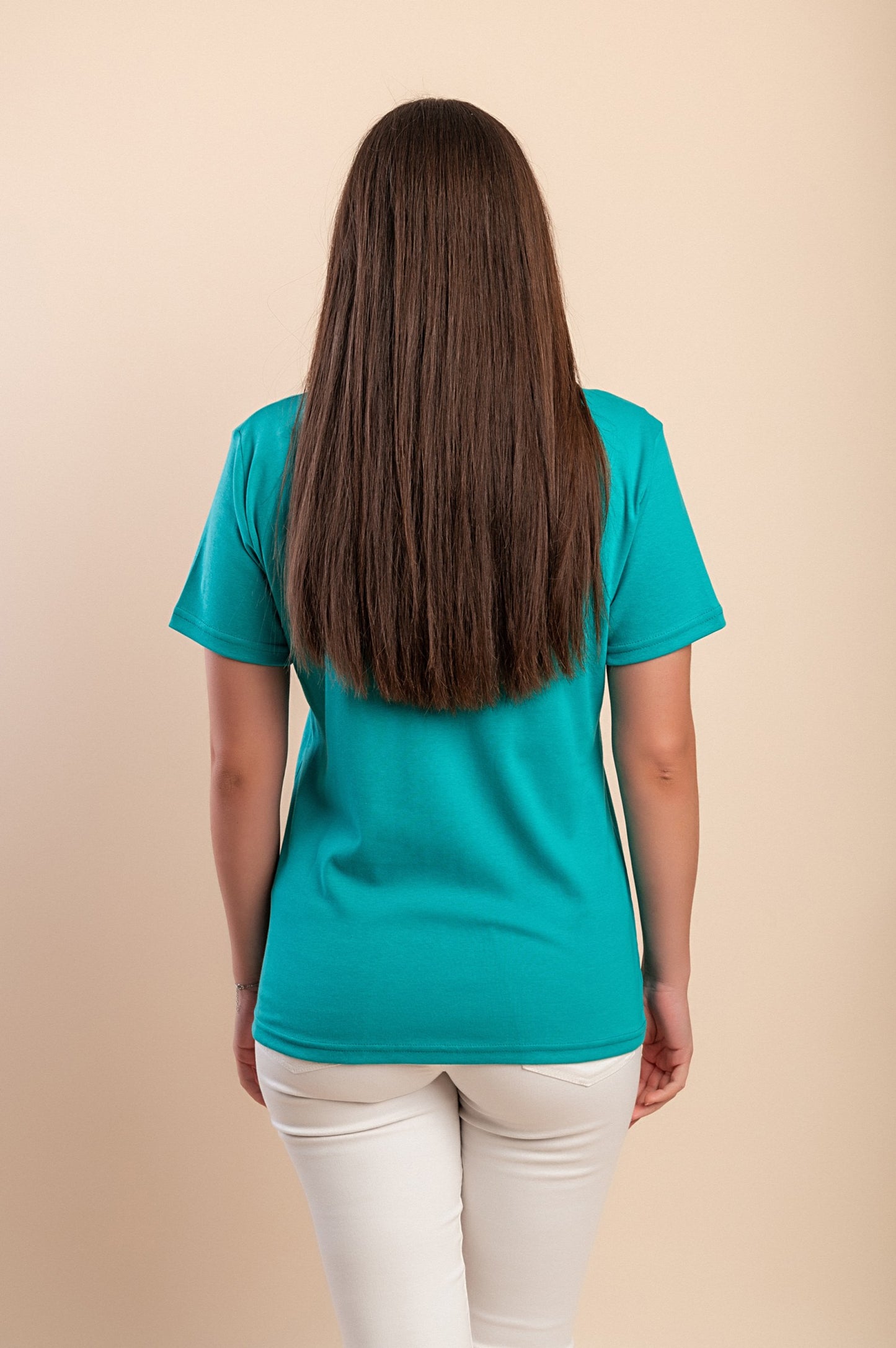 T-shirt in cotone con stampa, rosa chiaro